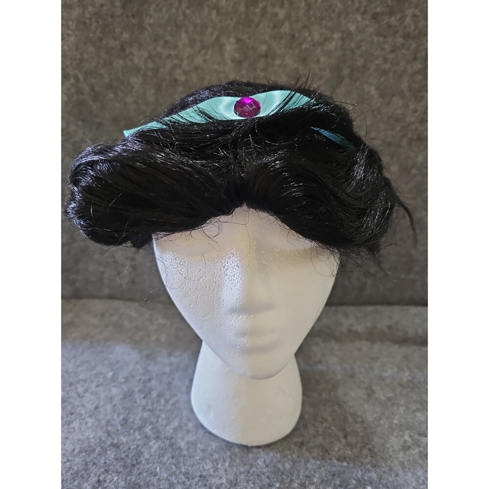 90s Disney Jasmine Children’s Princess Costume Wig, Shoes, Jewelry Large 10/12 - Picture 13 of 14